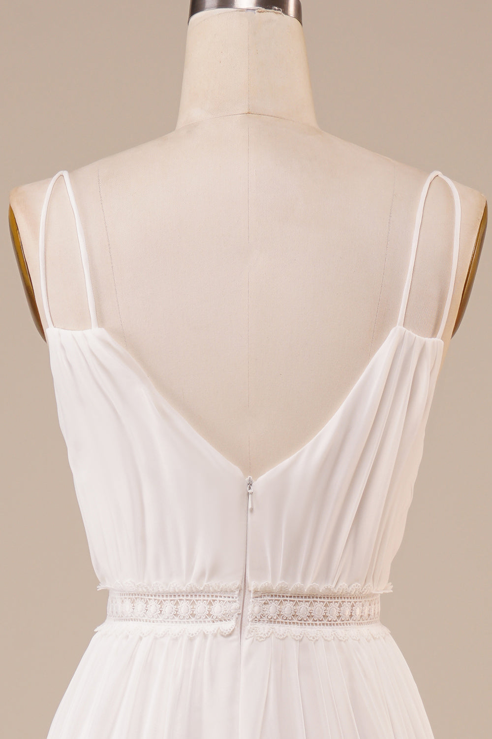 Robe de mariée longue simple coupe A-line