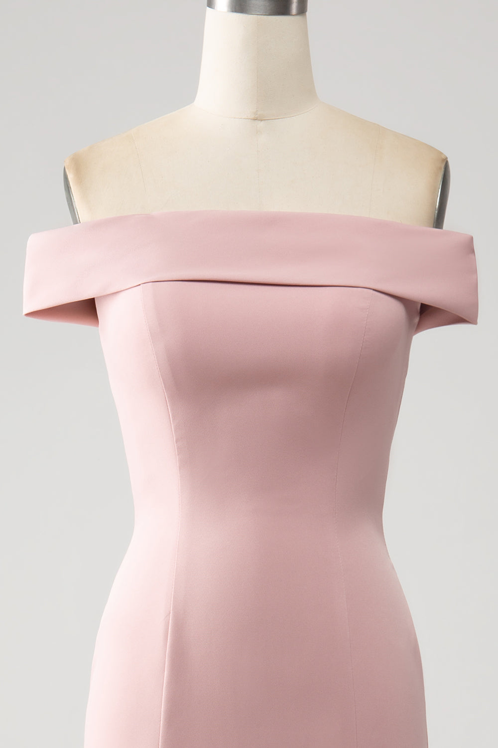 Robe Rose Sirène Volants Mère de la Mariée