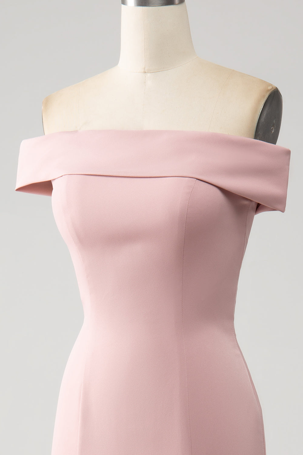 Robe Rose Sirène Volants Mère de la Mariée