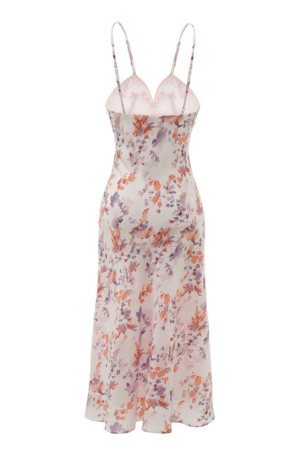 Robe d'été blanche à imprimé floral violet