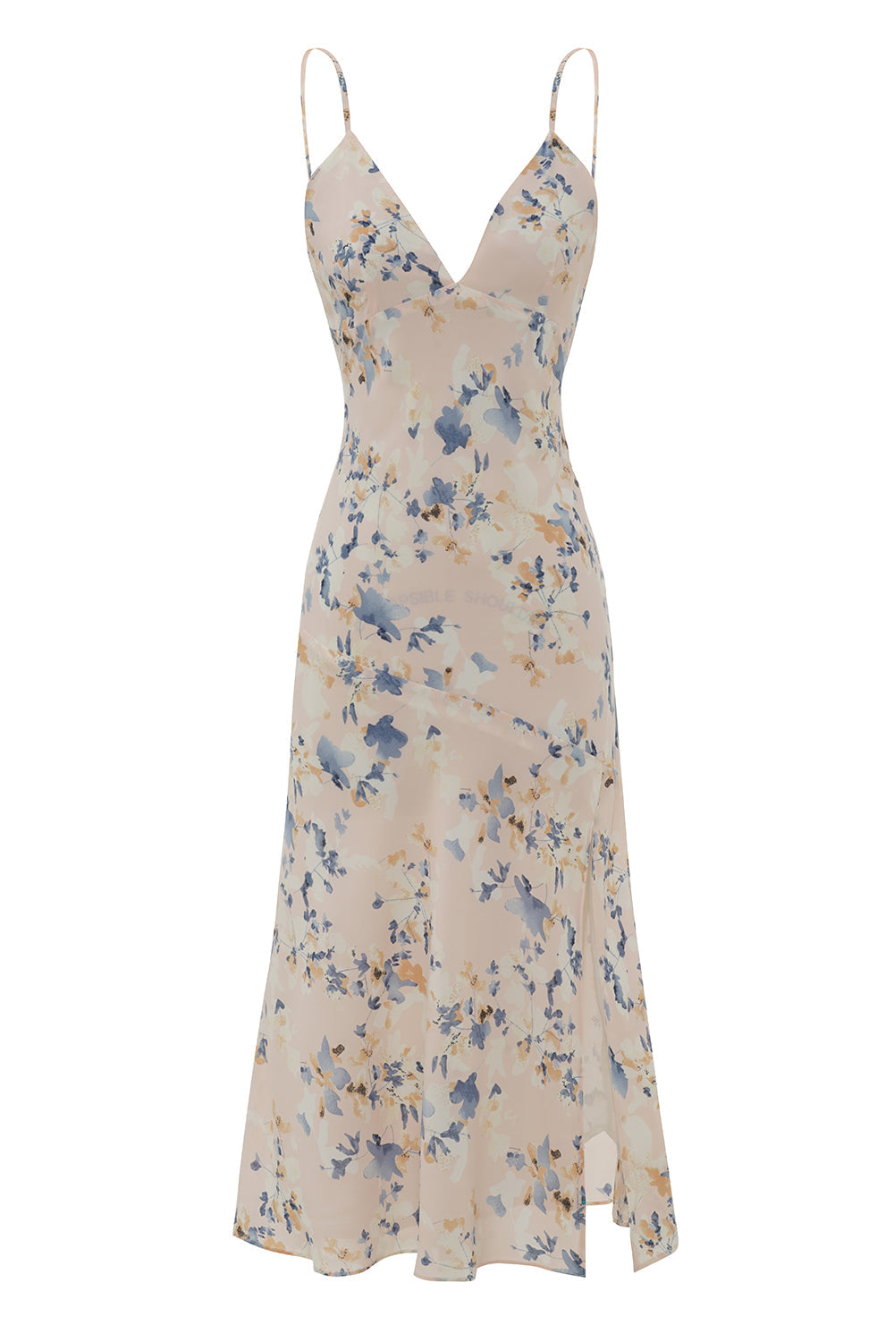 Robe d'été blanche à imprimé floral violet