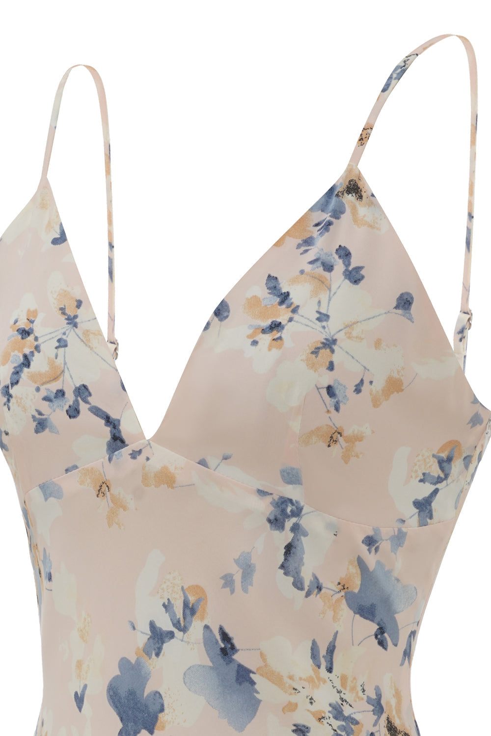 Robe d'été blanche à imprimé floral violet