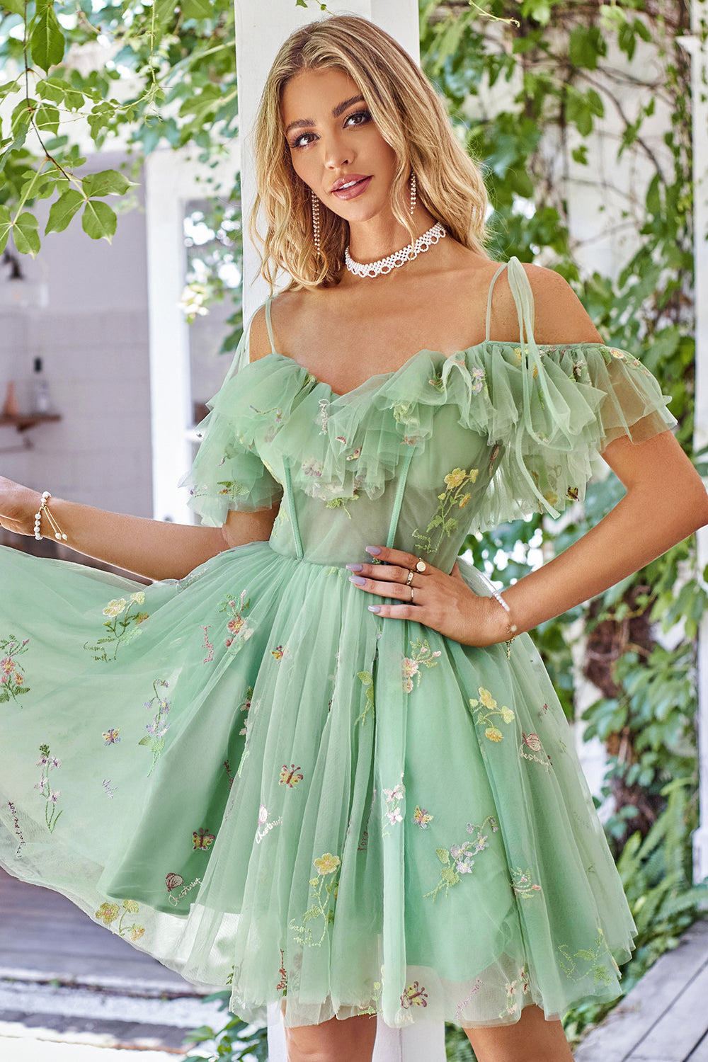 Adorables Robe de Bal de Finissants Lavande Épaule Dénudée Corset Évasée avec Volants