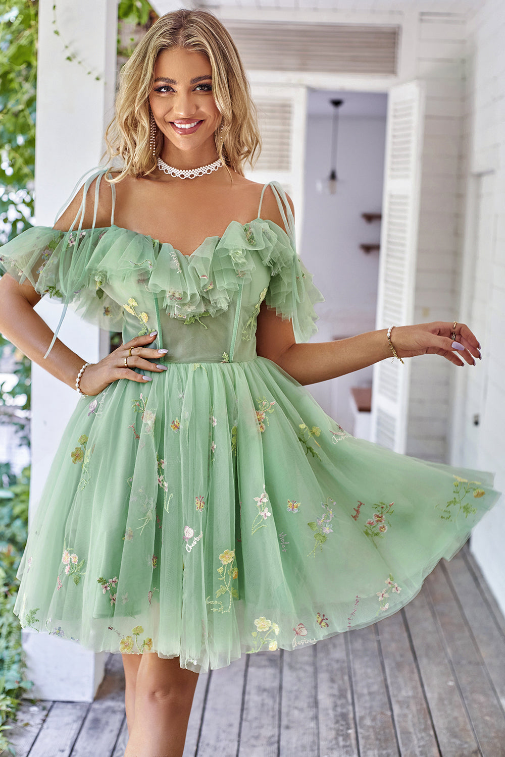Adorables Robe de Bal de Finissants Lavande Épaule Dénudée Corset Évasée avec Volants