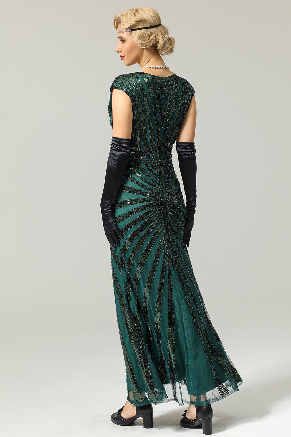 Robe sirène pailletée des années 20