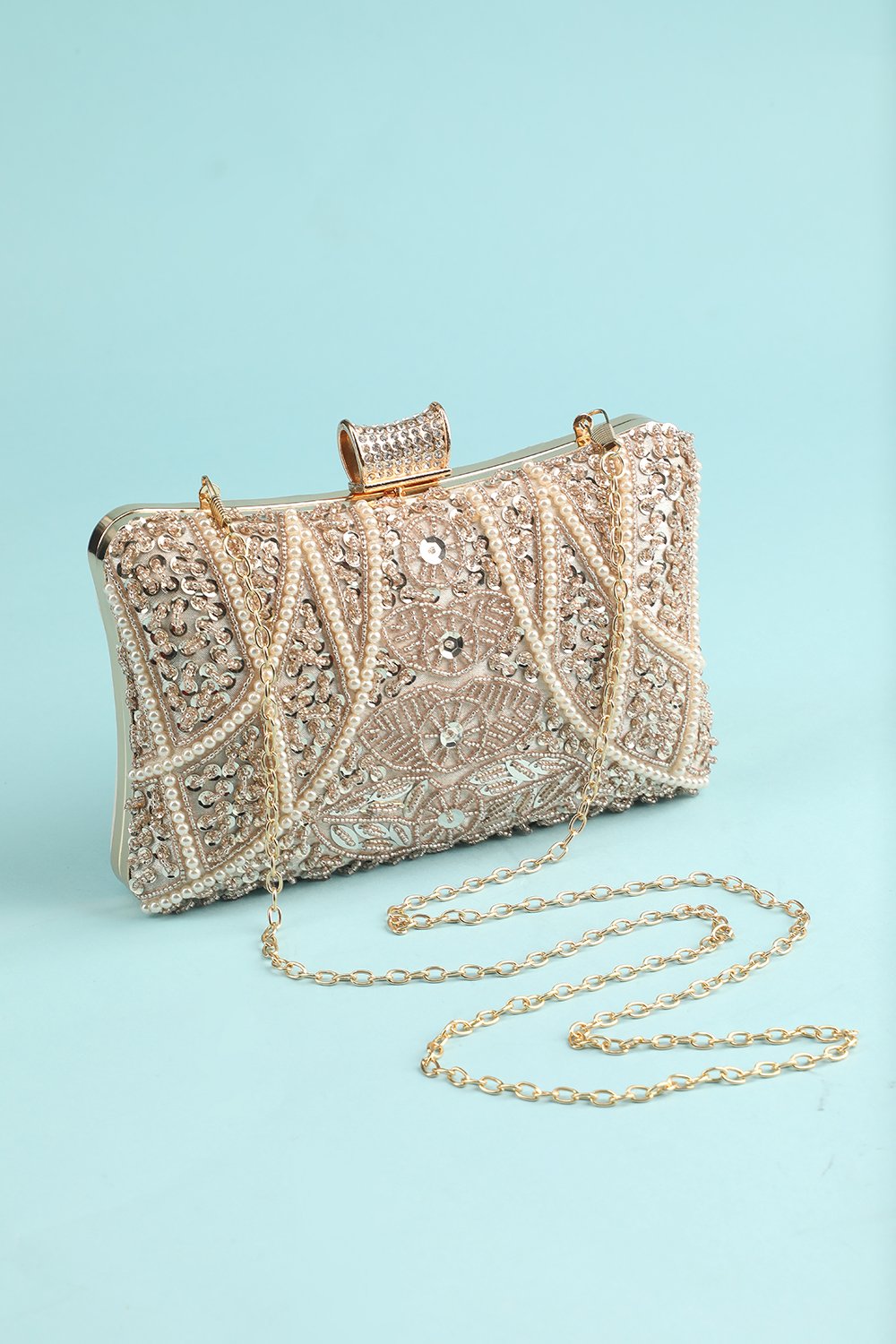 Sac à main brodé de perles Reto
