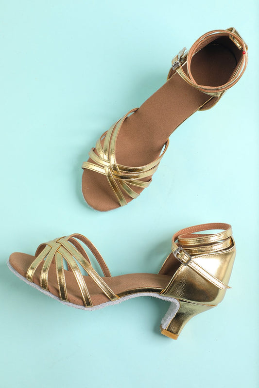 Sandalias Doradas de Mujer