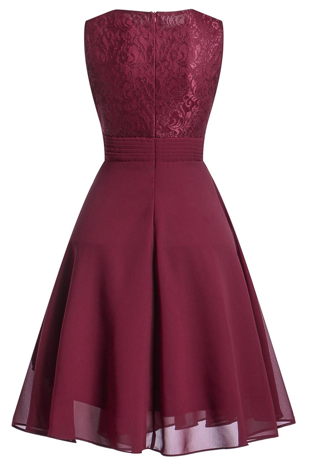 Robe de soirée de mariage en dentelle marine avec volants
