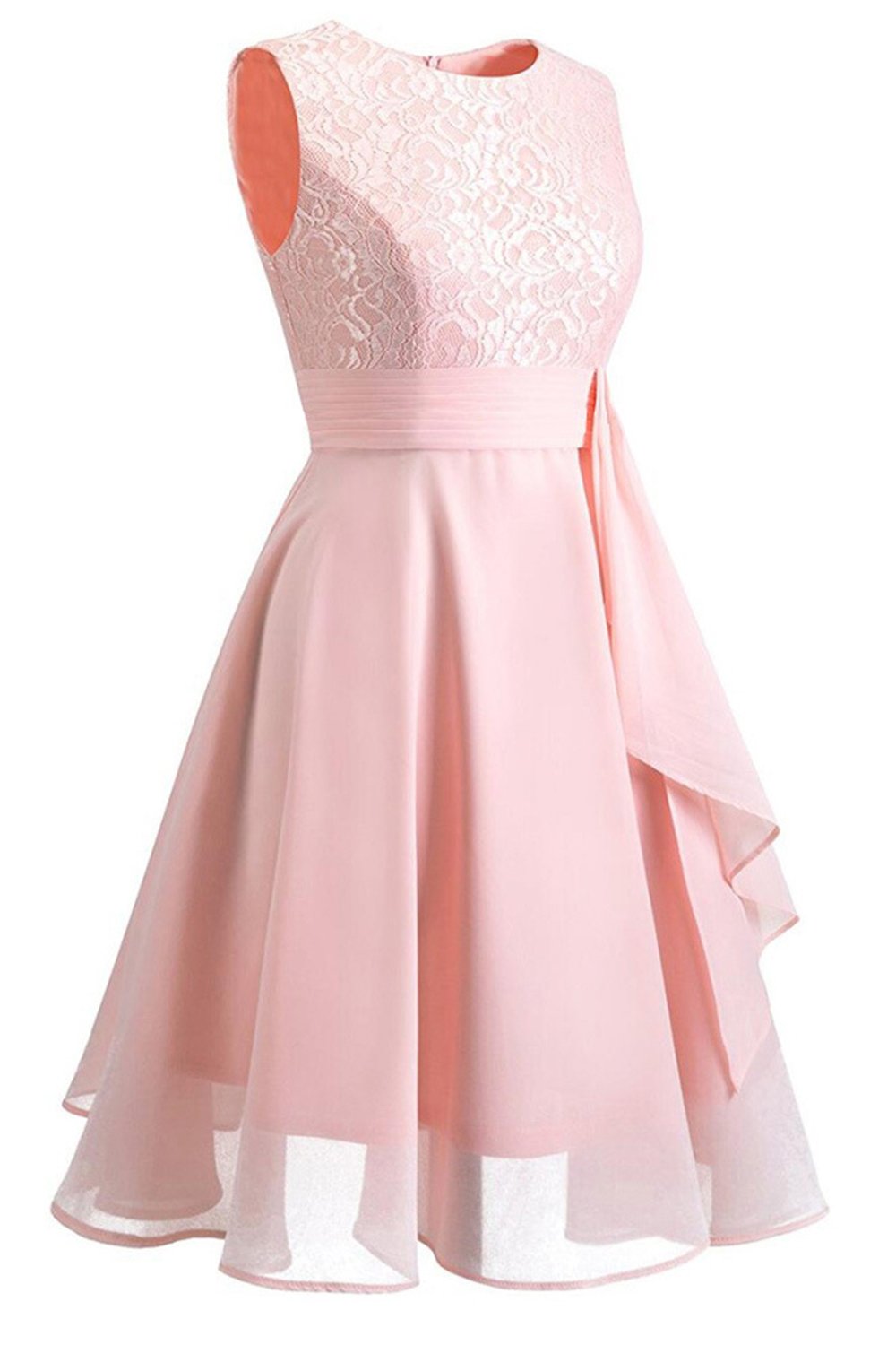 Robe de soirée de mariage en dentelle marine avec volants