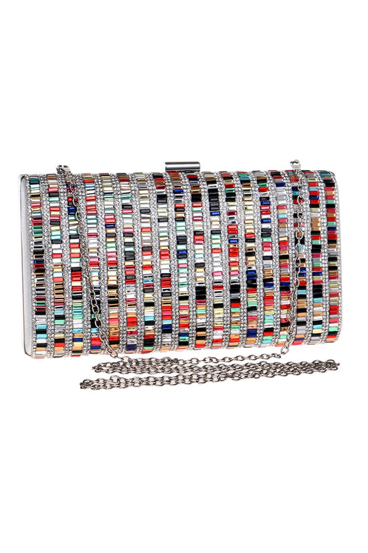 Bolso de Fiesta con Cuentas de Colores
