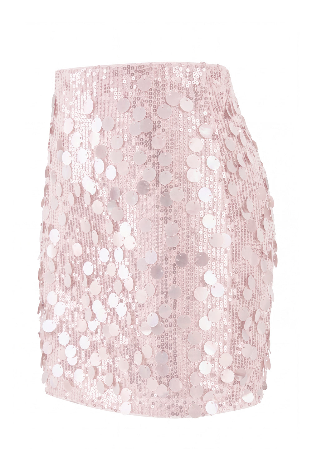Women's Glamorous Large Sequin Mini High Waisted Sparkly Night Out Skirt