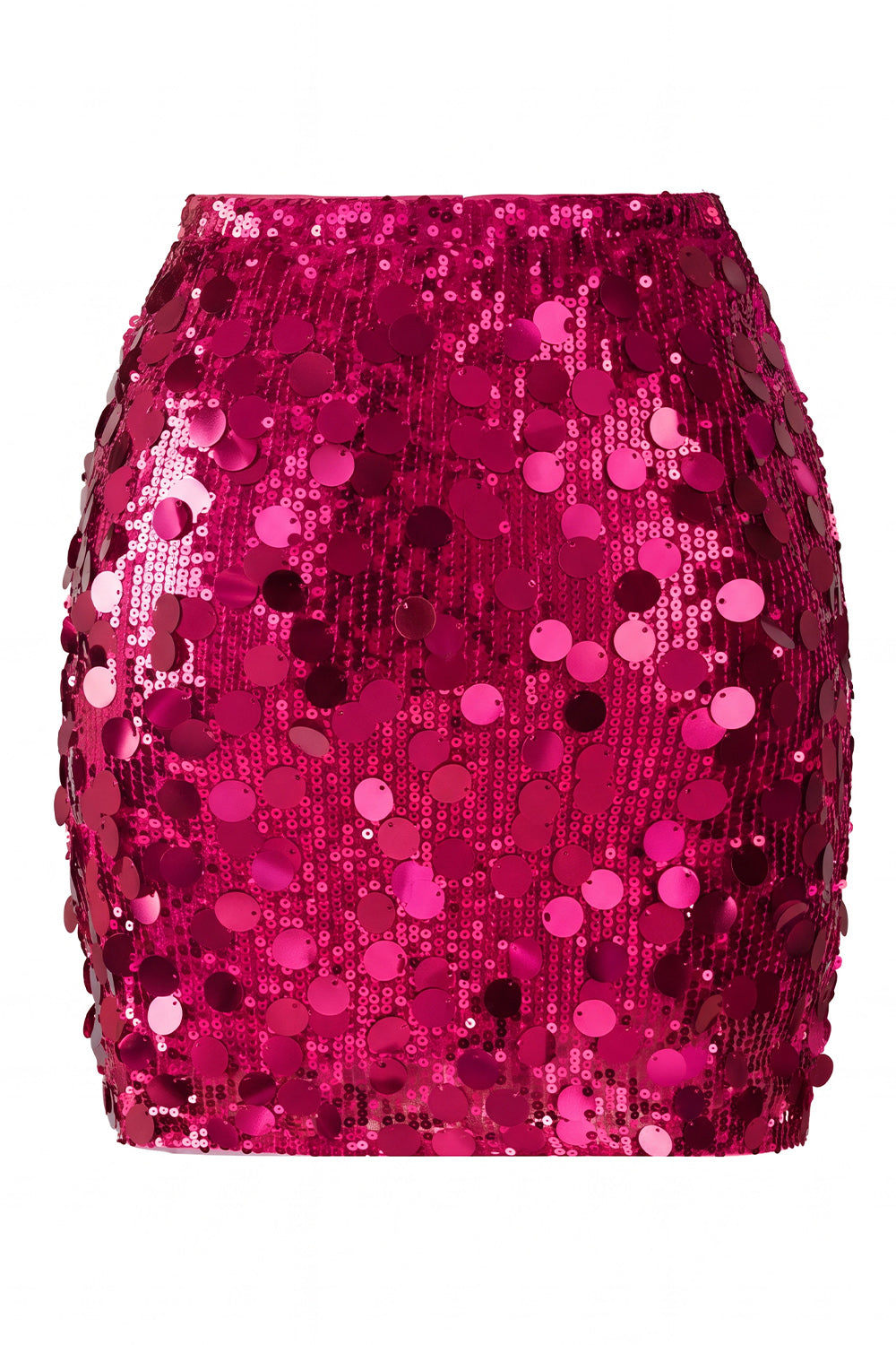 Women's Glamorous Large Sequin Mini High Waisted Sparkly Night Out Skirt