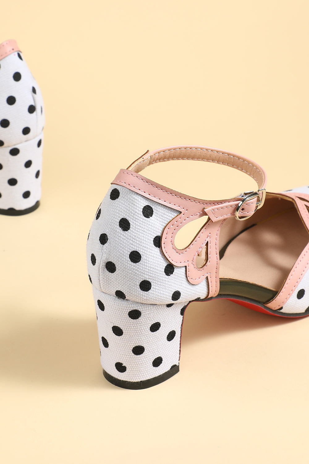 White and Black Stripe Retro Shoes