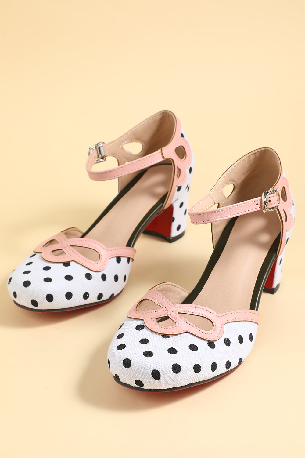 White and Black Stripe Retro Shoes
