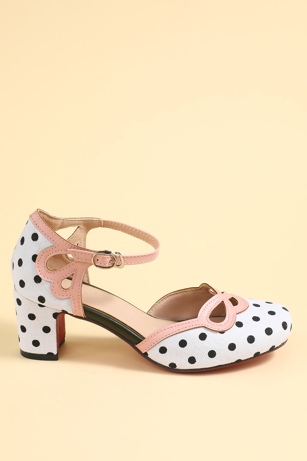 White and Black Stripe Retro Shoes